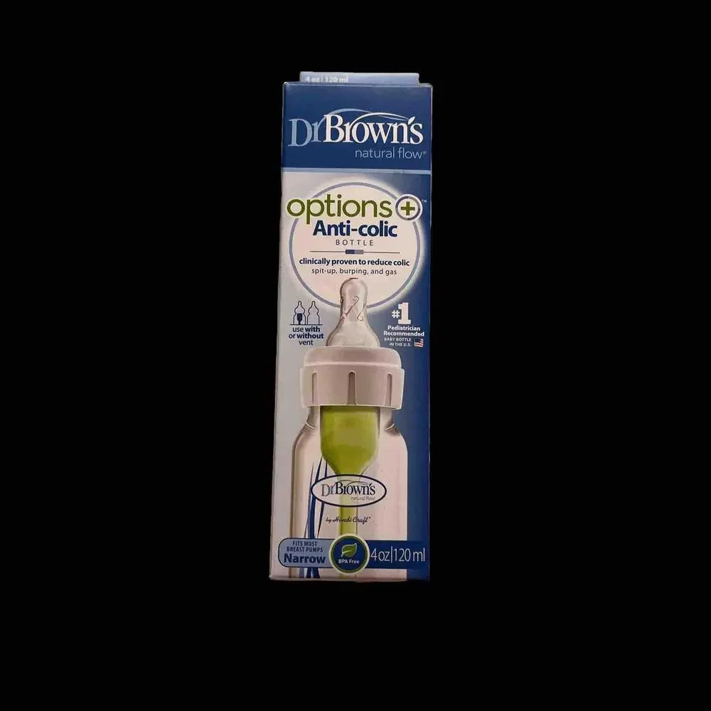 Dr Brown’s Options Plus Anti‎ Colic Bottle Narrow 4oz 120ml New In Box